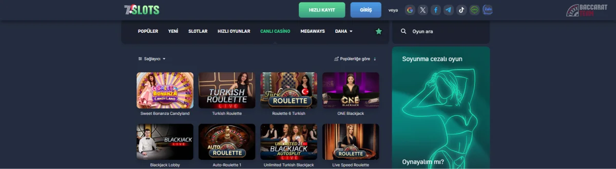 7Slots Casino Bonusu